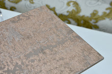 Bronze/Brown "Azimuth" Metallic Fabric OrganicA™ Laminated Glass Place Mat