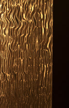 gold backsplash glass panel