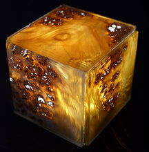 translucent glass laminated wood light