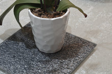 Silver/Gray "Wired" Spun Metallic Mesh OrganicA™ Laminated Glass Place Mat