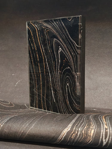 Royal Black Marble Wood Pulp Laminated Glass