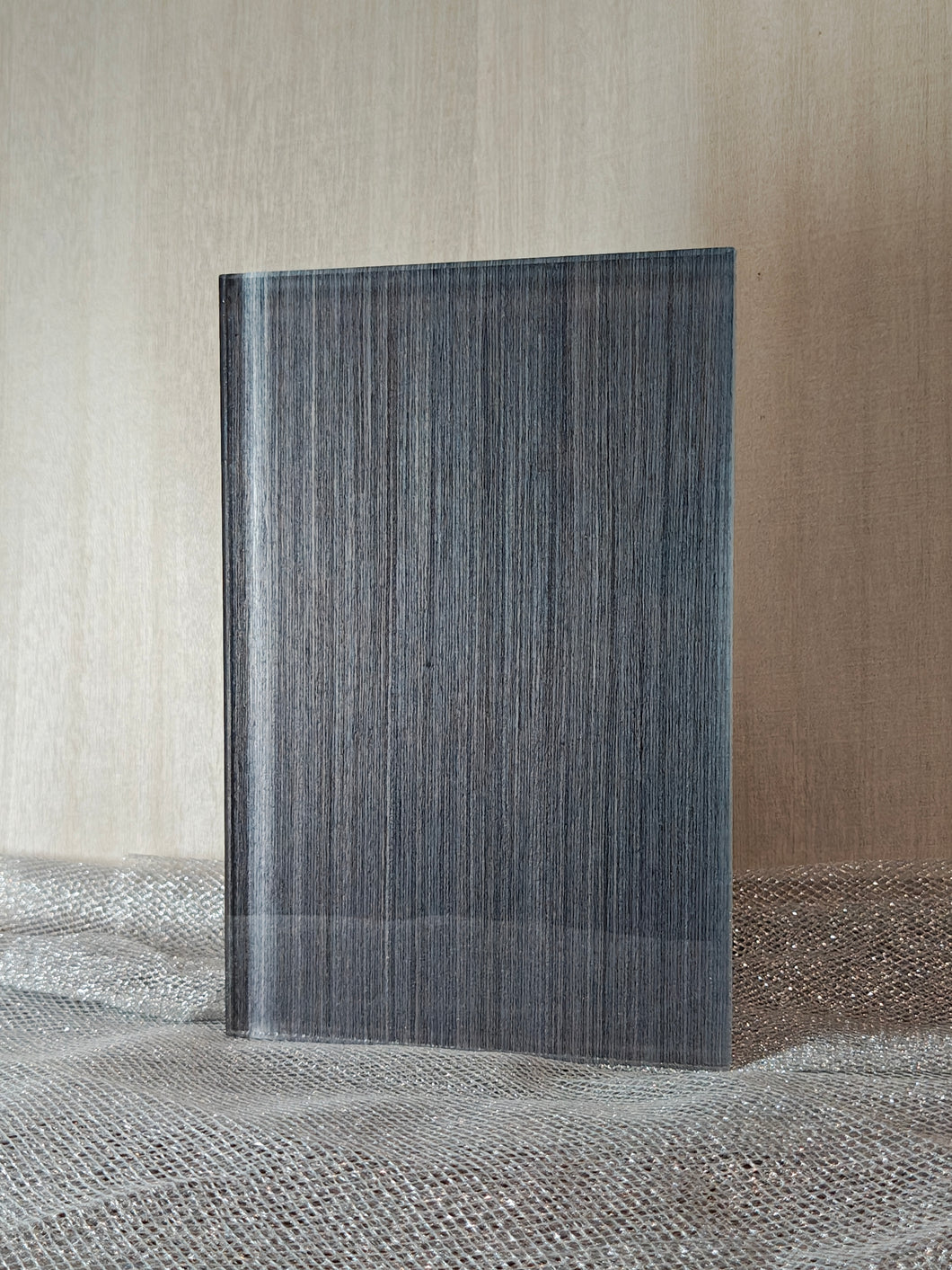 Filogrigio Genuine Dyed Wood Veneer Laminated Glass