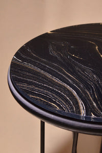 Royal Black Marble Wood Pulp Laminated Glass