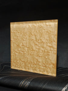 Bird's Eye Maple Genuine Wood Veneer Laminated Glass