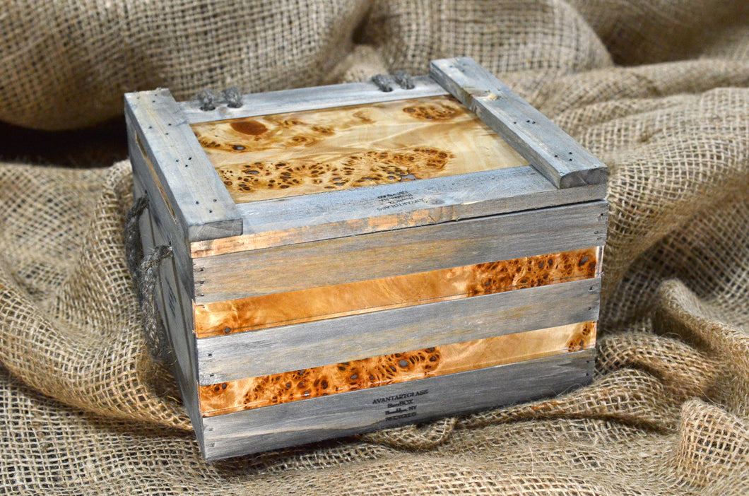 laminated glass wood veneer light box