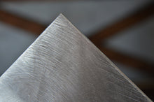 "Jewel Rock" Silver Silk OrganicA™ Laminated Glass Metallic Fabric