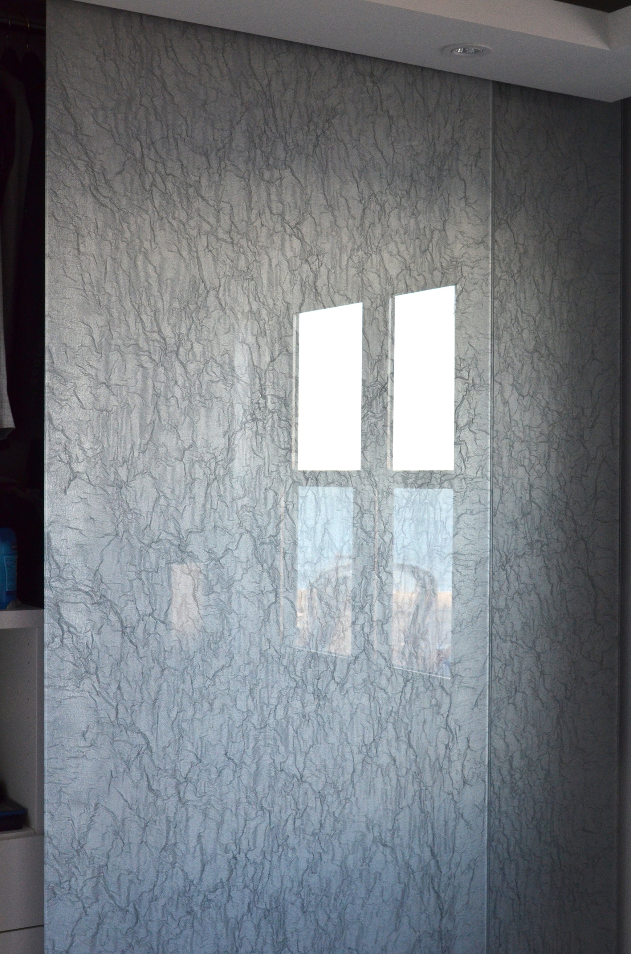 Jewel Rock Silver Silk OrganicA™ Laminated Glass Metallic Fabric ...