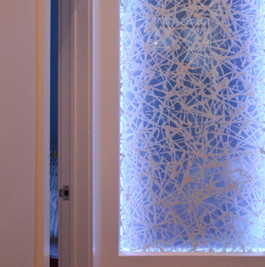 Spider Web Hand-Made Japanese Washi Rice Paper Laminated Glass